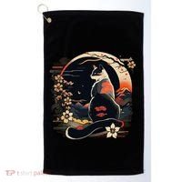 Kawaii Cat Anime Japanese Retro Golf Towel thumb 0