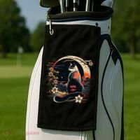 Kawaii Cat Anime Japanese Retro Golf Towel thumb 2