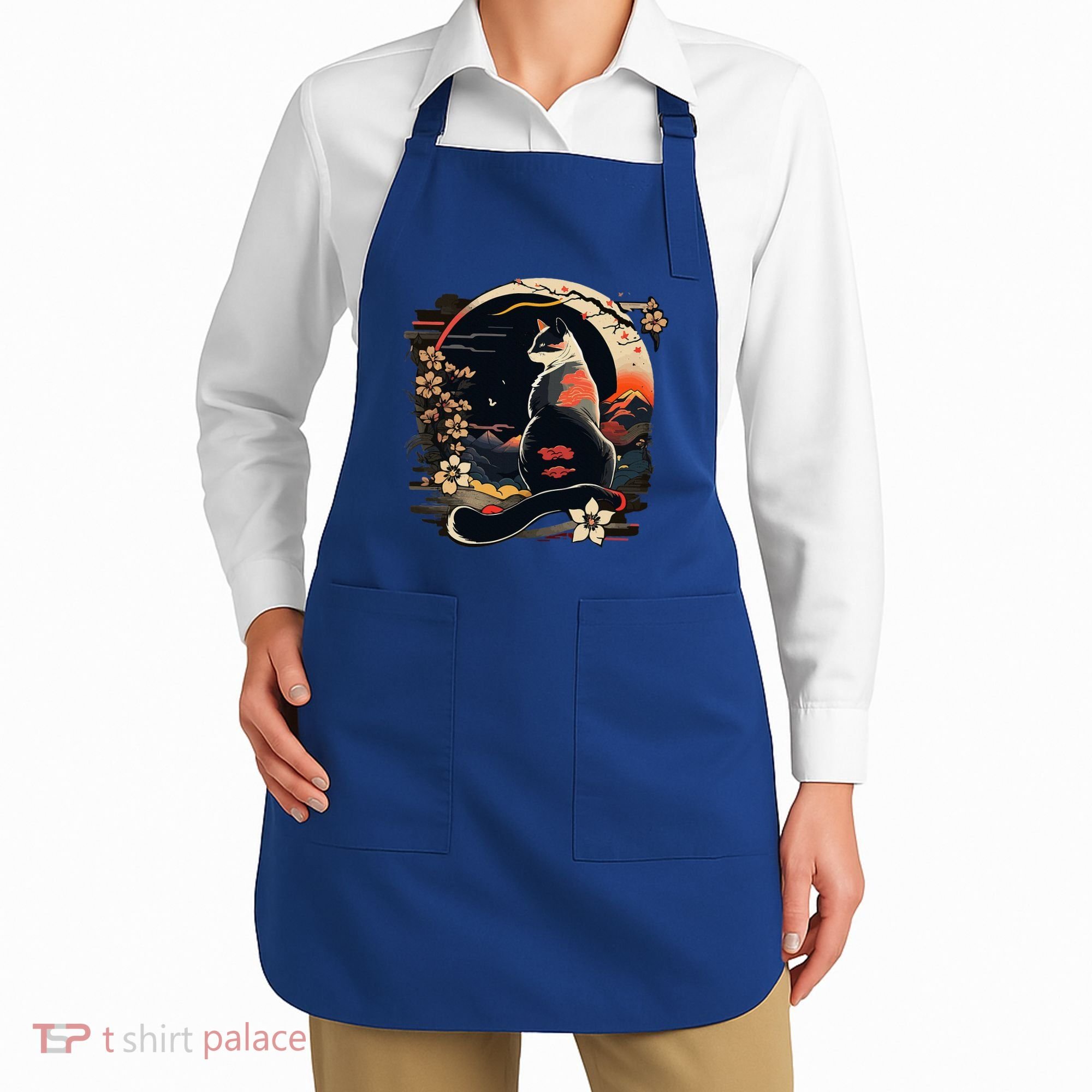 Kawaii Cat Anime Japanese Retro Apron