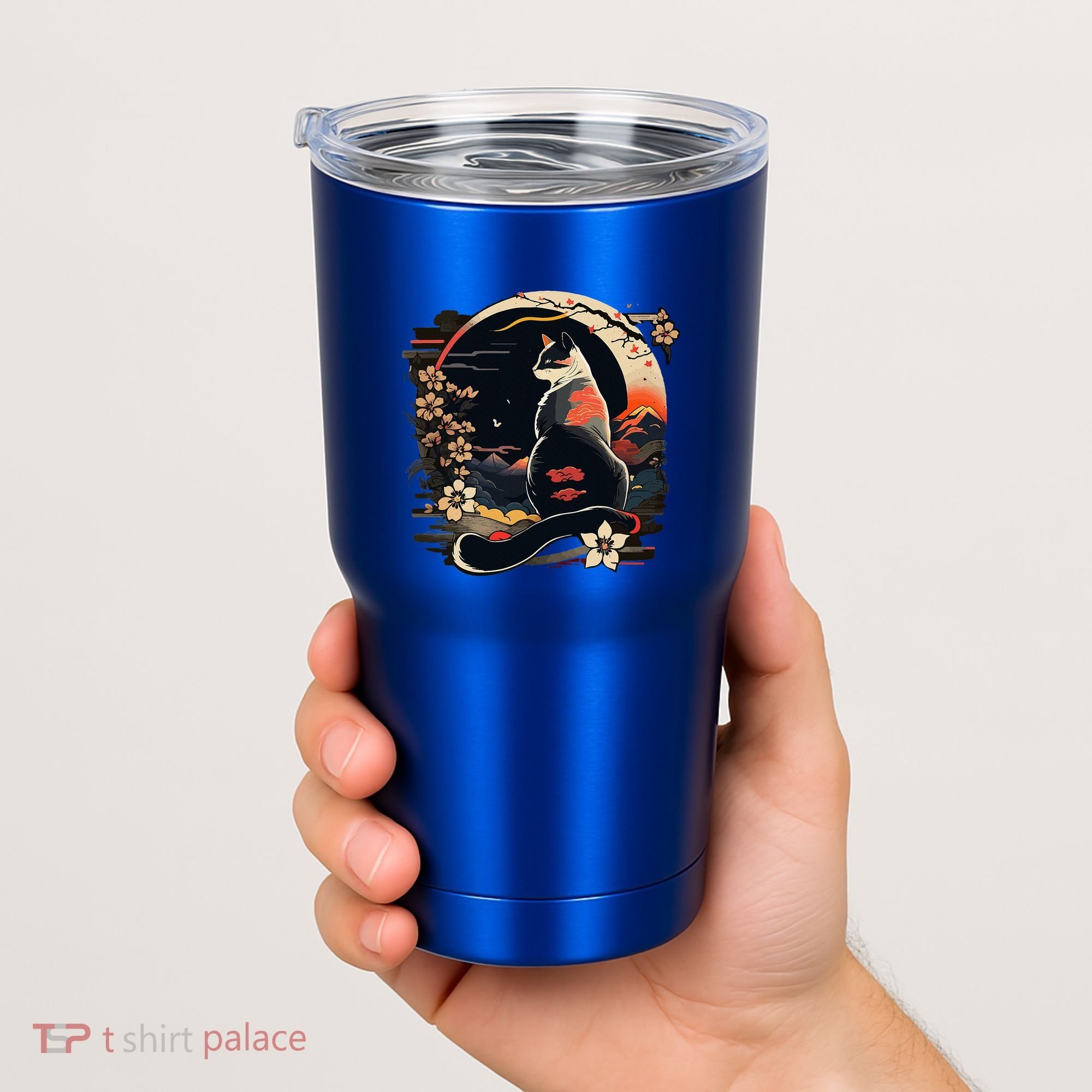 Kawaii Cat Anime Japanese Retro Tumbler