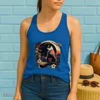 Kawaii Cat Anime Japanese Retro Women's Tank Top thumb 2