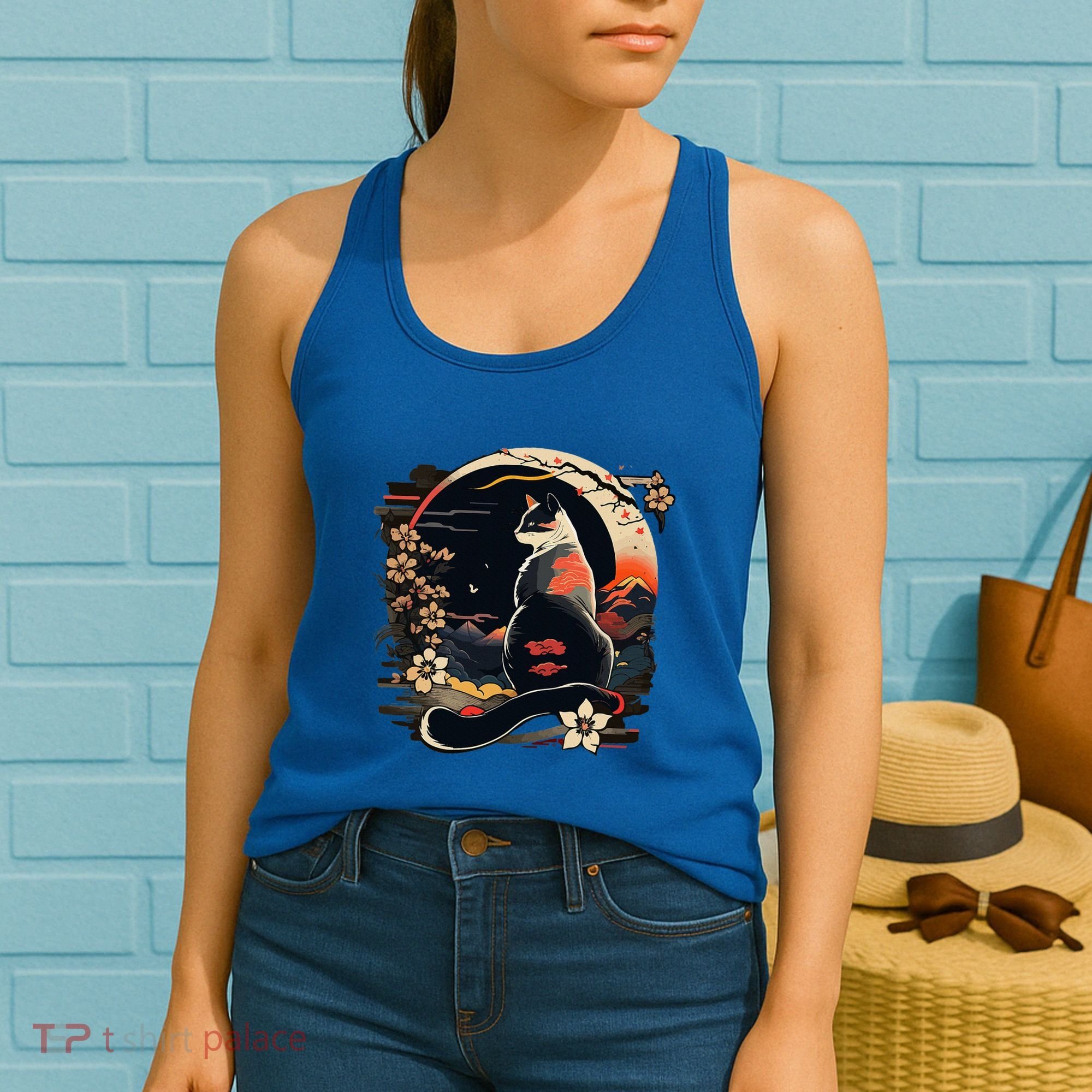 Kawaii Cat Anime Japanese Retro Women's Tank Top
