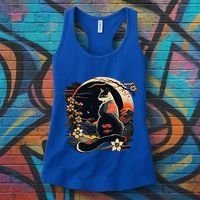 Kawaii Cat Anime Japanese Retro Women's Tank Top thumb 3