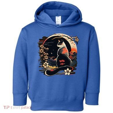 Kawaii Cat Anime Japanese Retro Toddler Hoodie