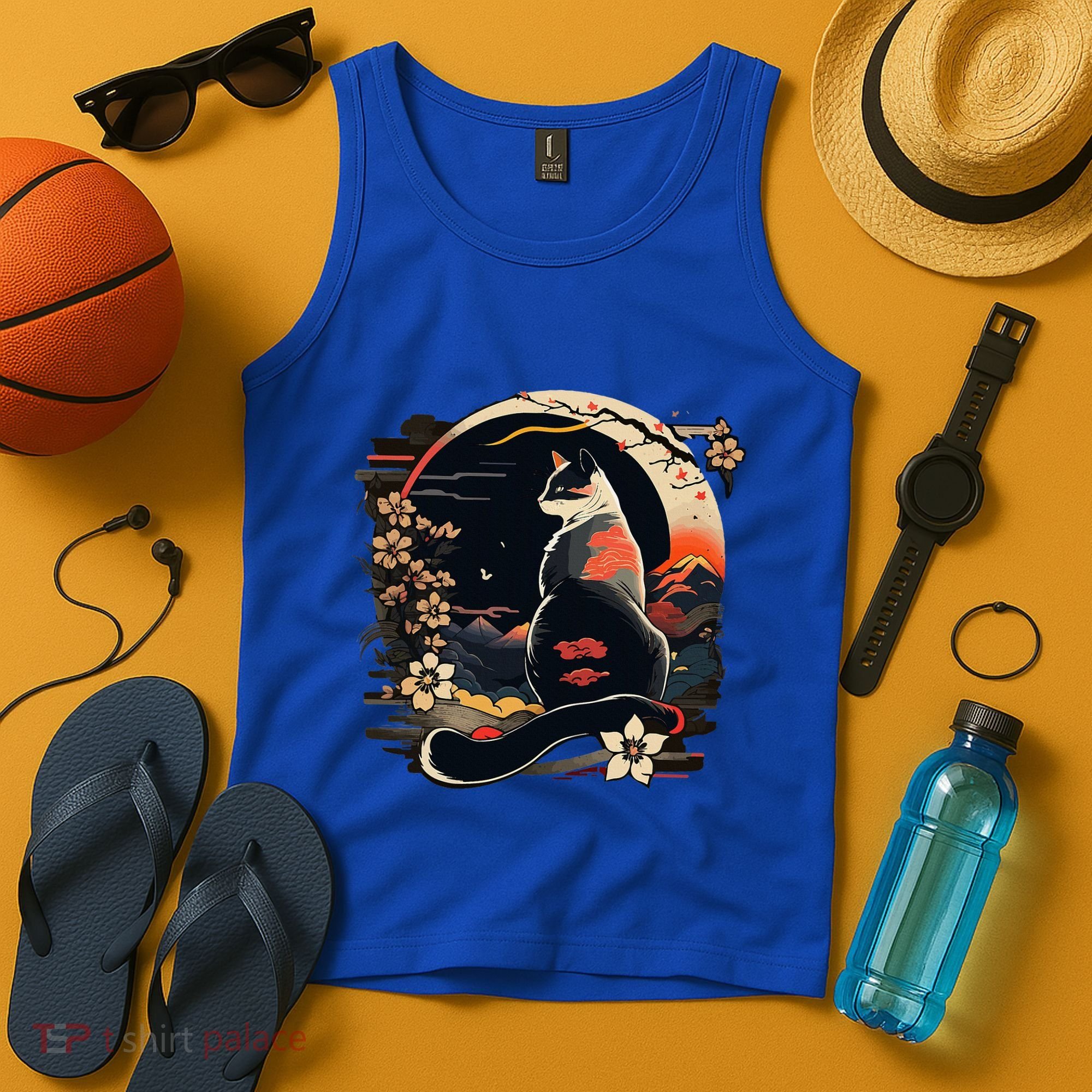 Kawaii Cat Anime Japanese Retro Tank Top