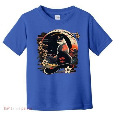 Kawaii Cat Anime Japanese Retro Toddler T-Shirt