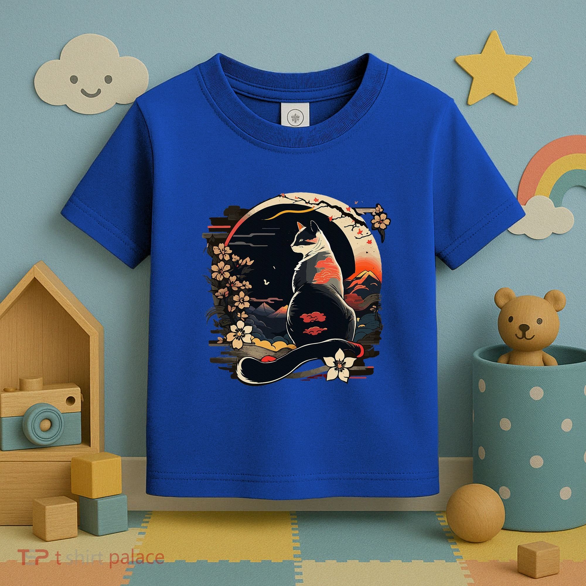 Kawaii Cat Anime Japanese Retro Toddler T-Shirt