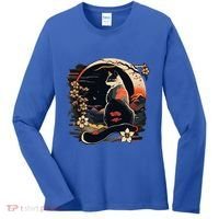 Kawaii Cat Anime Japanese Retro Women's Long Sleeve Shirt thumb 0
