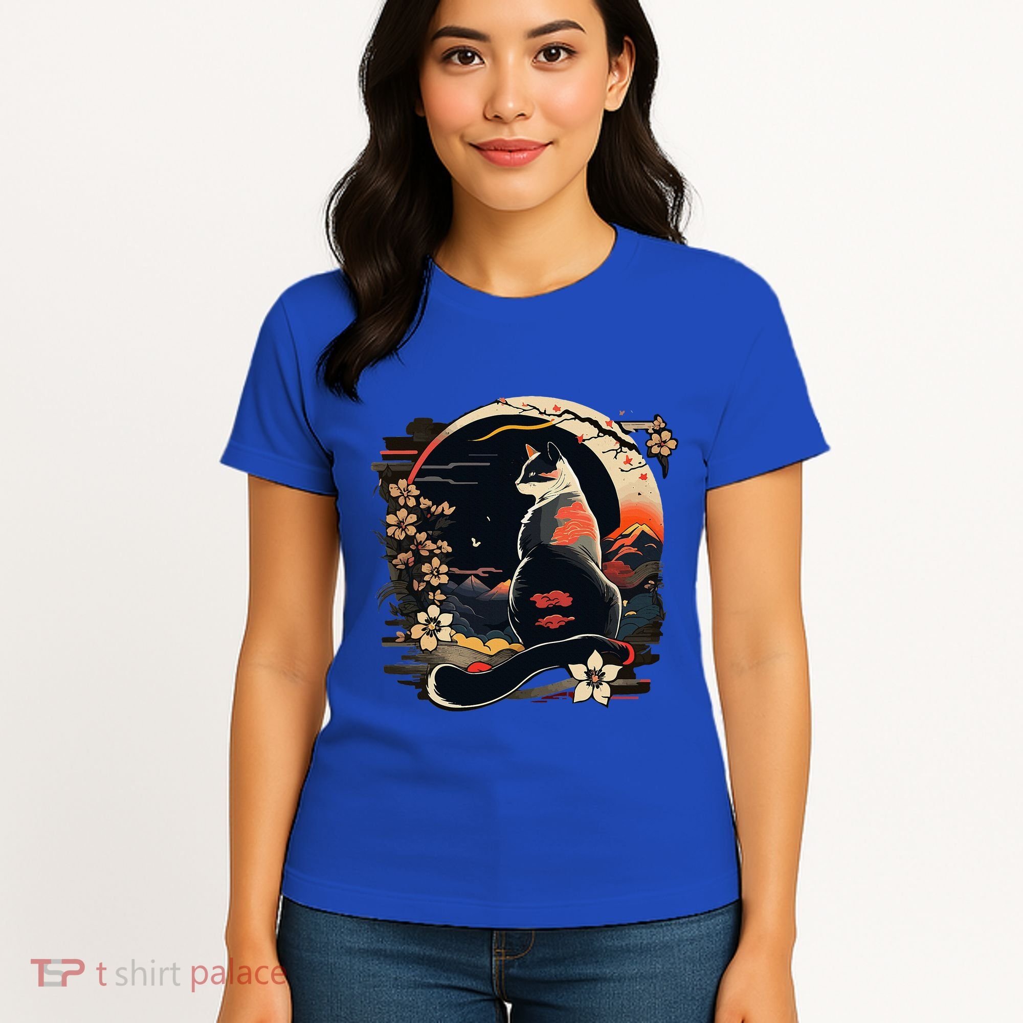 Kawaii Cat Anime Japanese Retro Women's T-Shirt