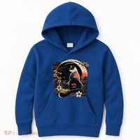 Kawaii Cat Anime Japanese Retro Kids Hoodie thumb 0