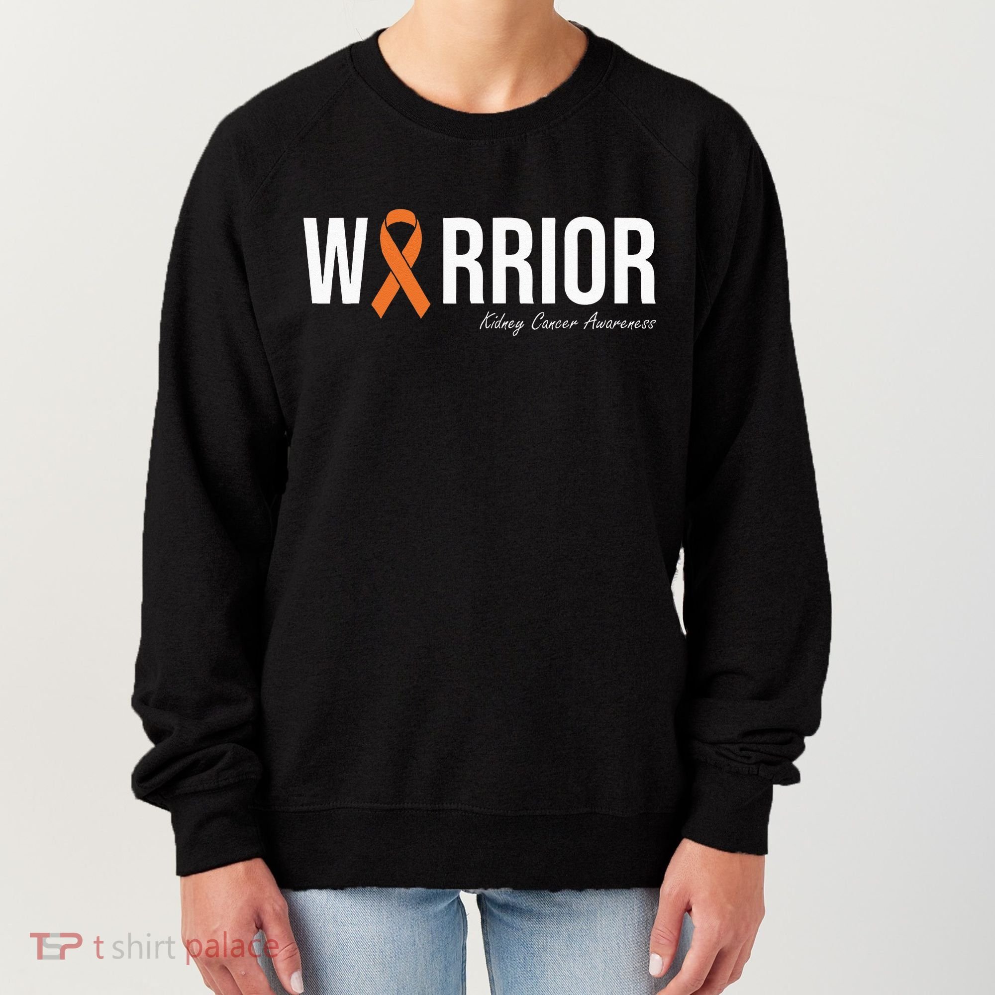 Kidney Cancer Awareness Orange Ribbon Women's Sweatshirt
