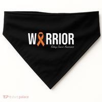 Kidney Cancer Awareness Orange Ribbon USA-Made Doggie Bandana thumb 0