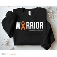 Kidney Cancer Awareness Orange Ribbon Sweatshirt thumb 2