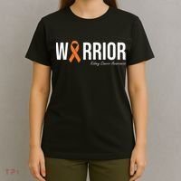 Kidney Cancer Awareness Orange Ribbon T-Shirt thumb 4