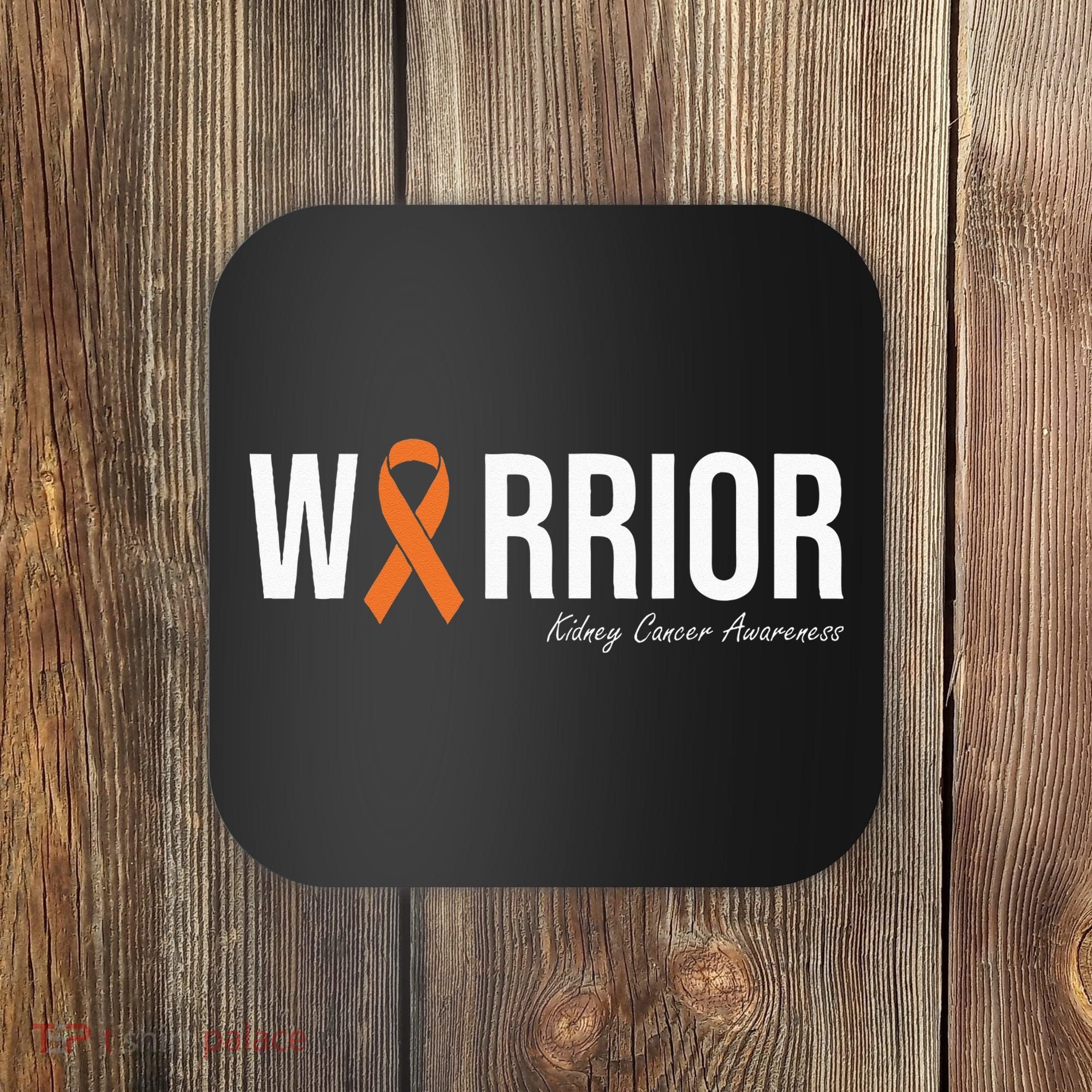 Kidney Cancer Awareness Orange Ribbon Coaster