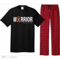 Kidney Cancer Awareness Orange Ribbon Pajama Set thumb 0