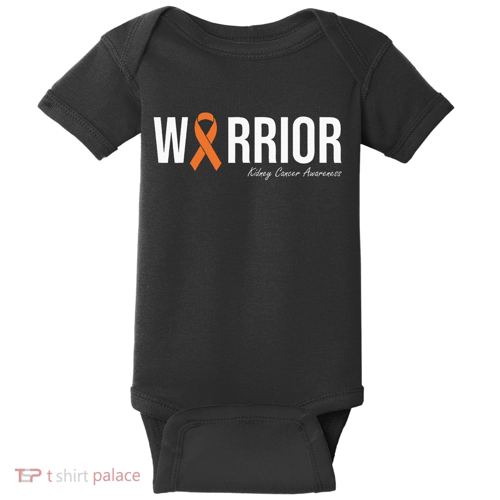 Kidney Cancer Awareness Orange Ribbon Baby Bodysuit