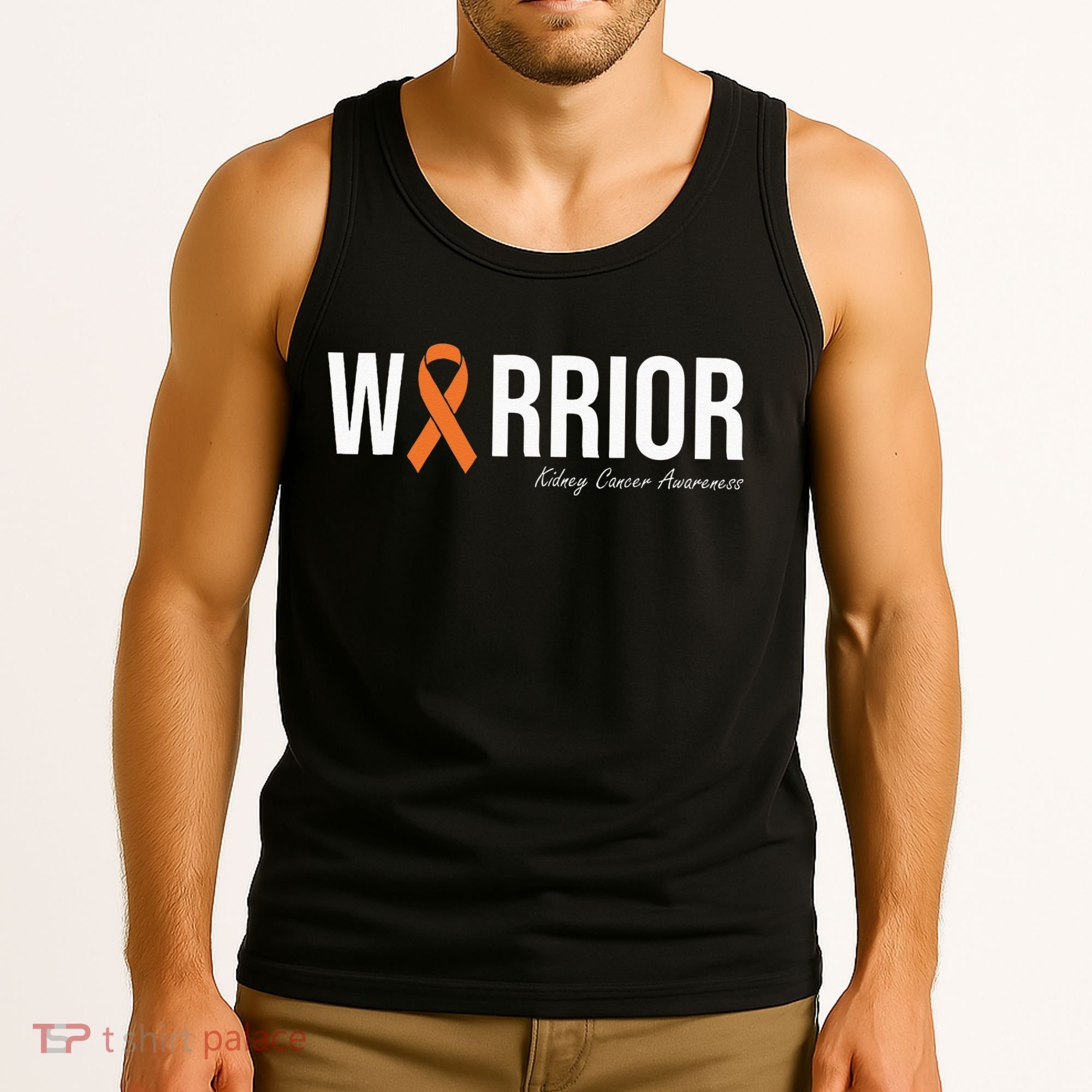 Kidney Cancer Awareness Orange Ribbon Tank Top