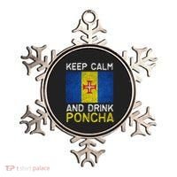 Keep Calm And Drink Poncha Madeira Portugal Ornament thumb 0