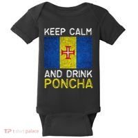 Keep Calm And Drink Poncha Madeira Portugal Baby Bodysuit thumb 0