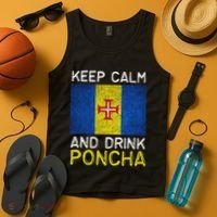 Keep Calm And Drink Poncha Madeira Portugal Tank Top thumb 4