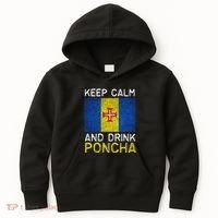 Keep Calm And Drink Poncha Madeira Portugal Kids Hoodie thumb 0