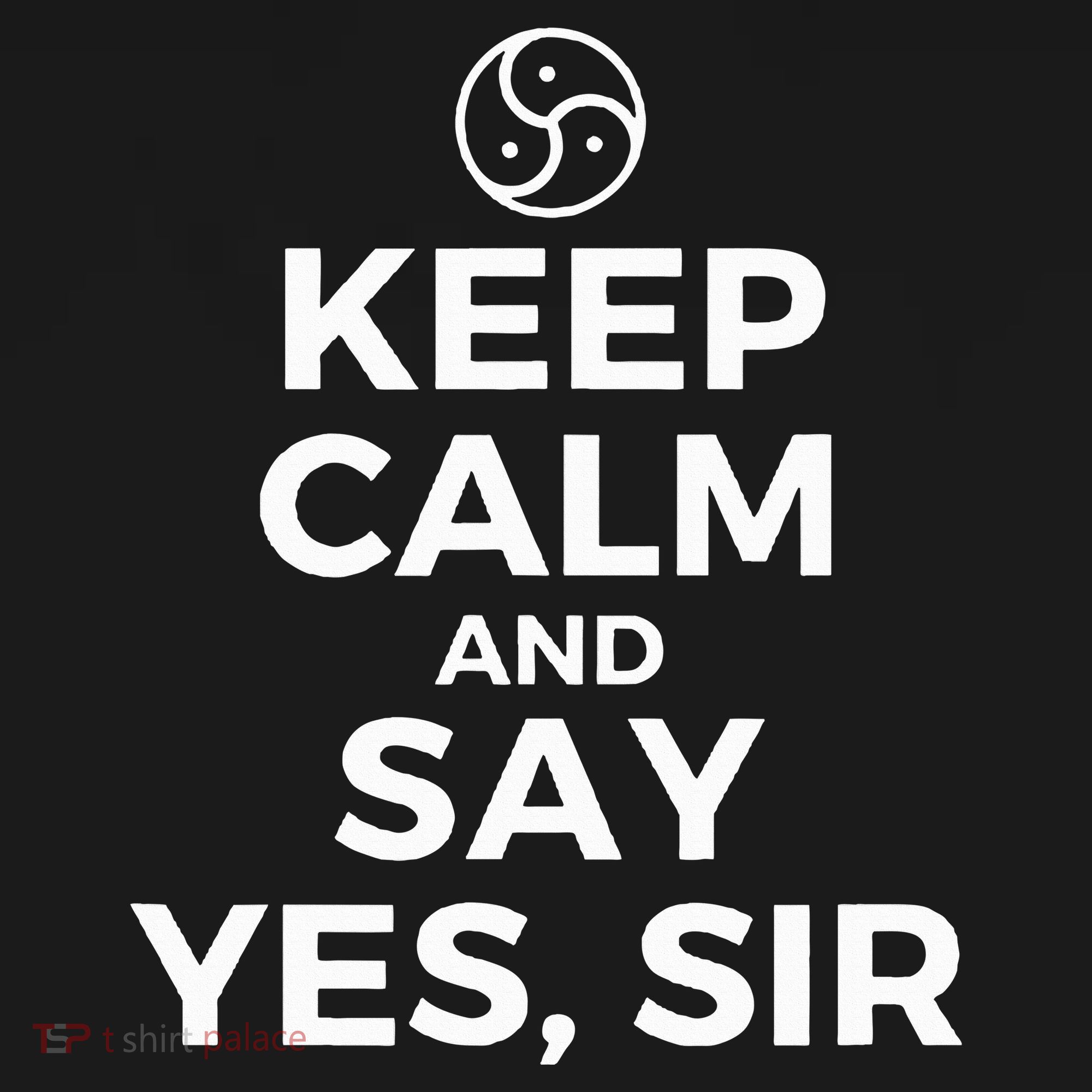 Keep Calm And Say Yes Sir Bdsm Kink Women's Hoodie