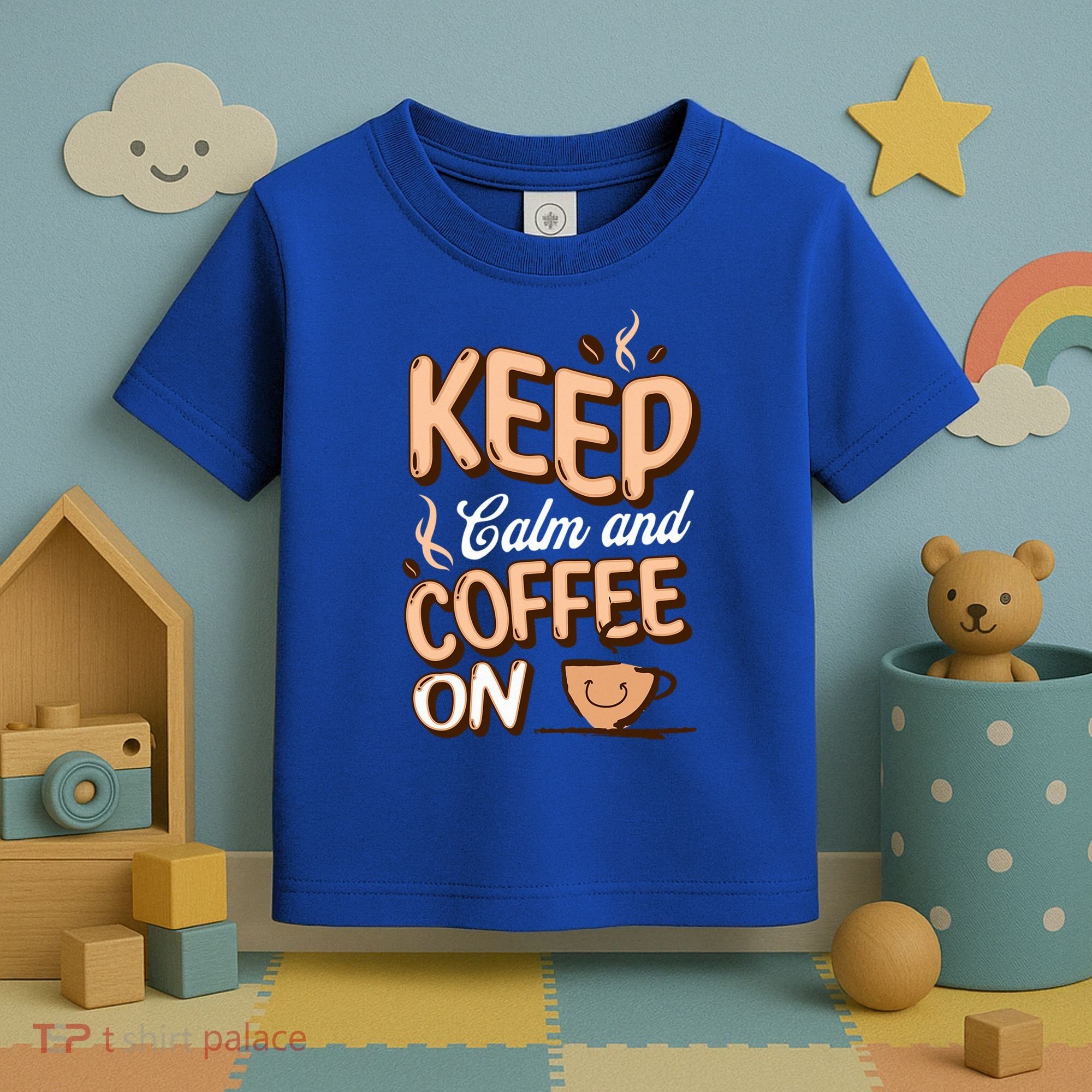 Keep Calm And Coffee On For Coffee Lovers Gift Toddler T-Shirt