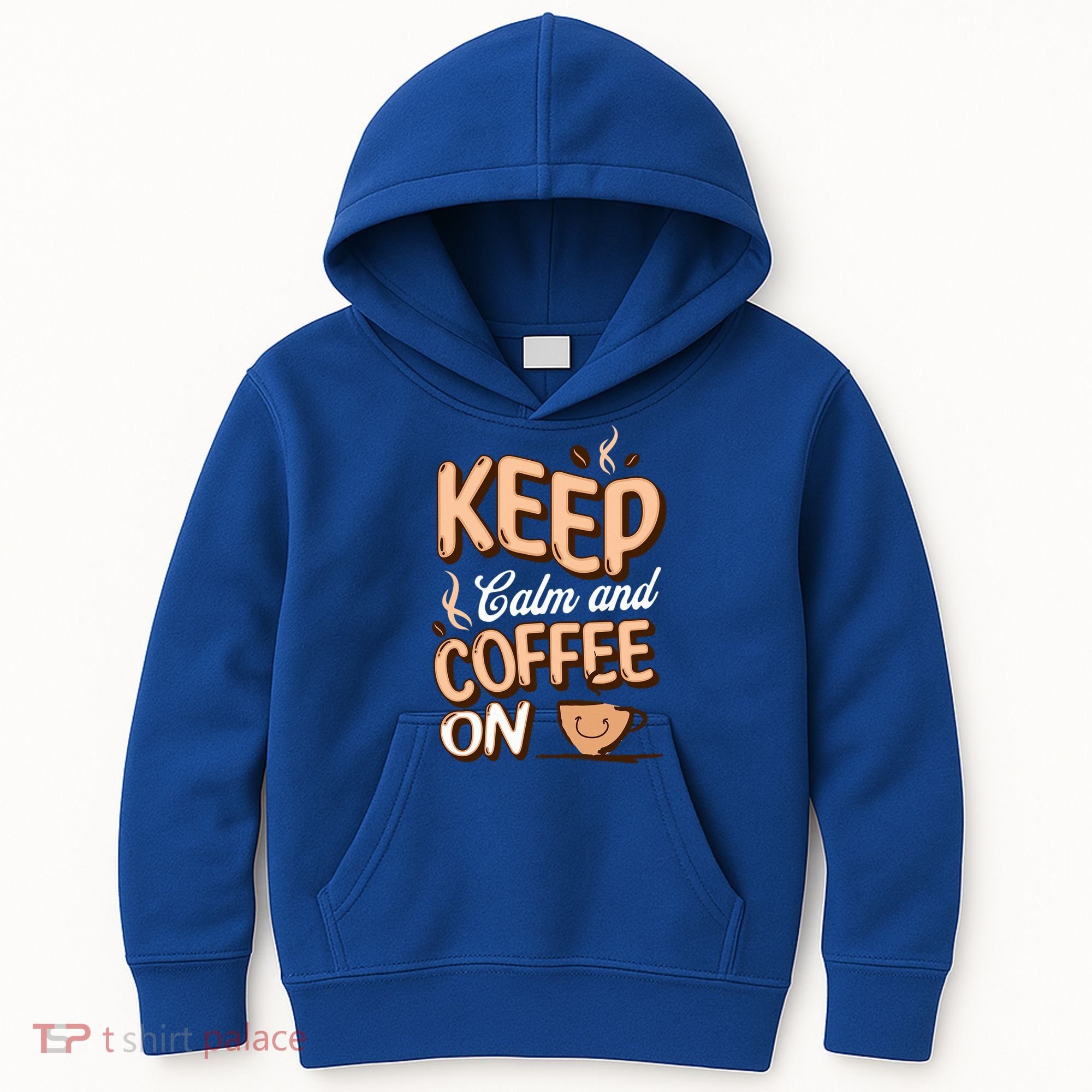 Keep Calm And Coffee On For Coffee Lovers Gift Kids Hoodie