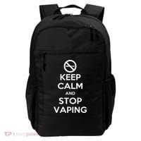 Keep Calm And Stop Vaping Backpack thumb 0
