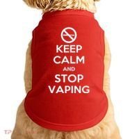 Keep Calm And Stop Vaping Doggie Tank thumb 0
