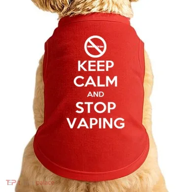 Keep Calm And Stop Vaping Doggie Tank