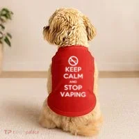 Keep Calm And Stop Vaping Doggie Tank thumb 2