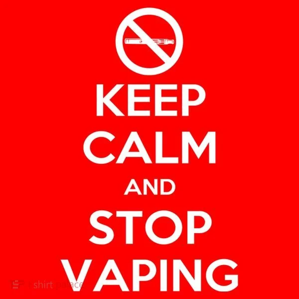 Keep Calm And Stop Vaping Doggie Tank