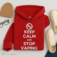 Keep Calm And Stop Vaping Hoodie thumb 4