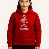 Keep Calm And Stop Vaping Hoodie thumb 5
