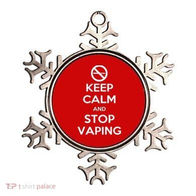 Keep Calm And Stop Vaping Ornament
