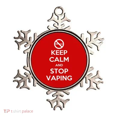 Keep Calm And Stop Vaping Ornament