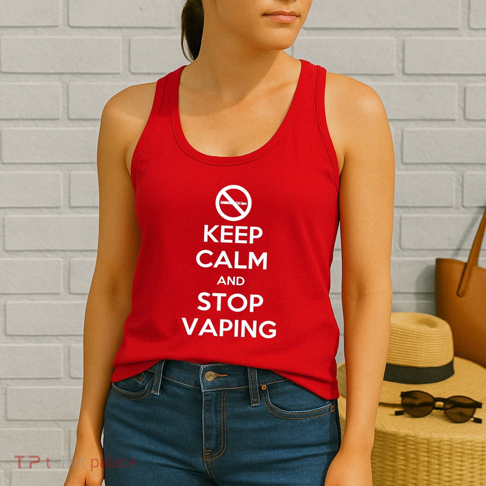 Keep Calm And Stop Vaping Women's Tank Top