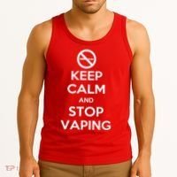 Keep Calm And Stop Vaping Tank Top thumb 3