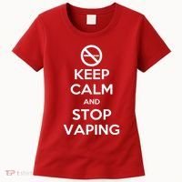 Keep Calm And Stop Vaping Women's T-Shirt thumb 0