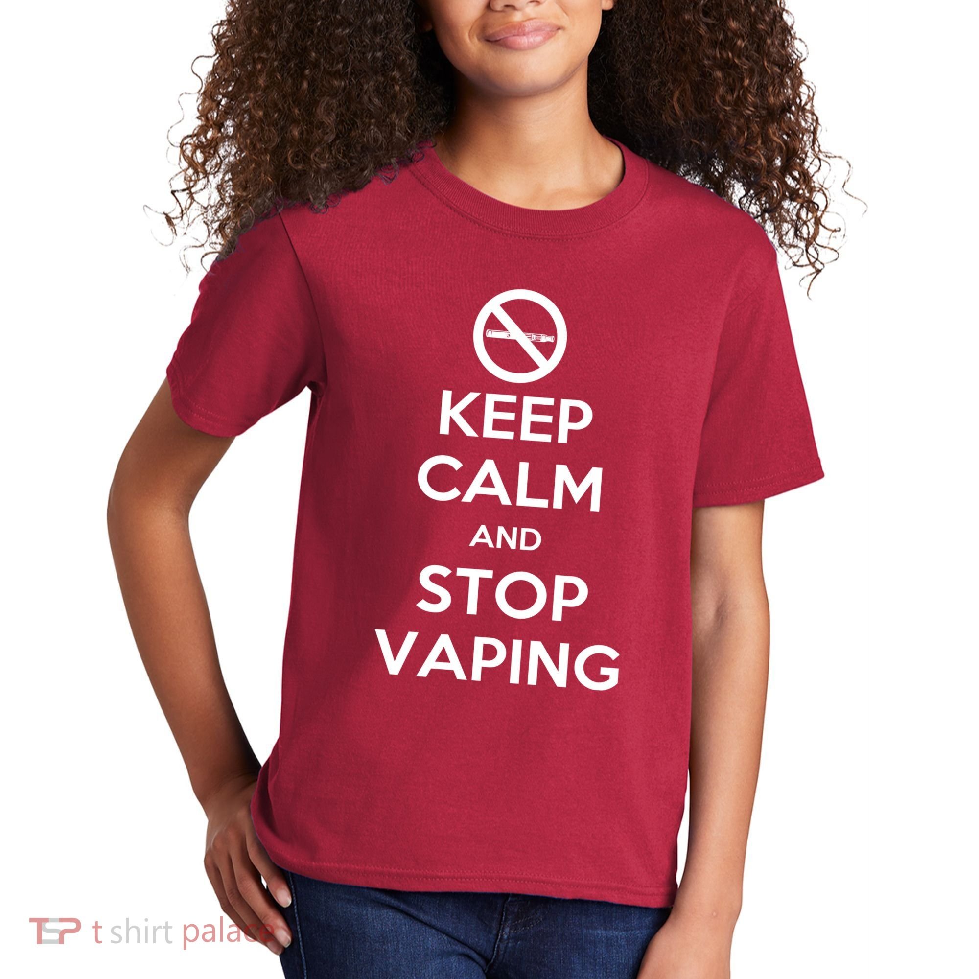 Keep Calm And Stop Vaping Kids T-Shirt