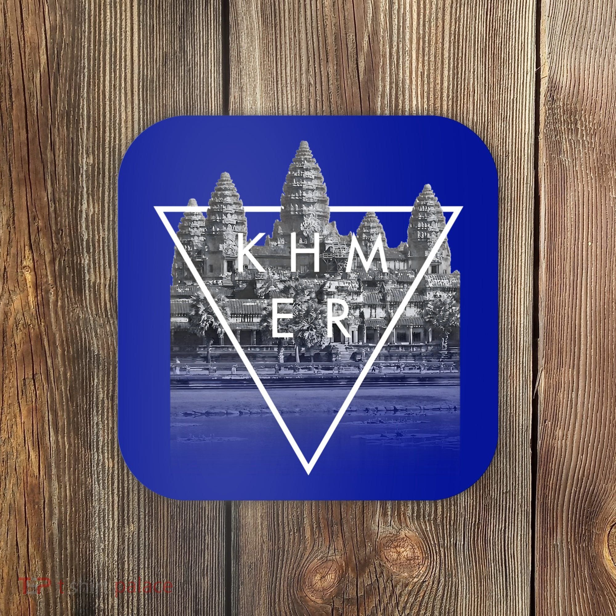 Khmer Cambodian Aesthetic Angkor Wat Gift Coaster