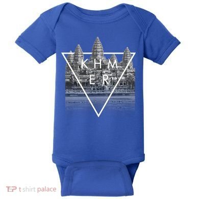 Khmer Cambodian Aesthetic Angkor Wat Gift Baby Bodysuit