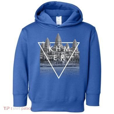 Khmer Cambodian Aesthetic Angkor Wat Gift Toddler Hoodie
