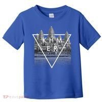 Khmer Cambodian Aesthetic Angkor Wat Gift Toddler T-Shirt thumb 0