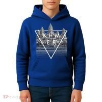 Khmer Cambodian Aesthetic Angkor Wat Gift Kids Hoodie thumb 4