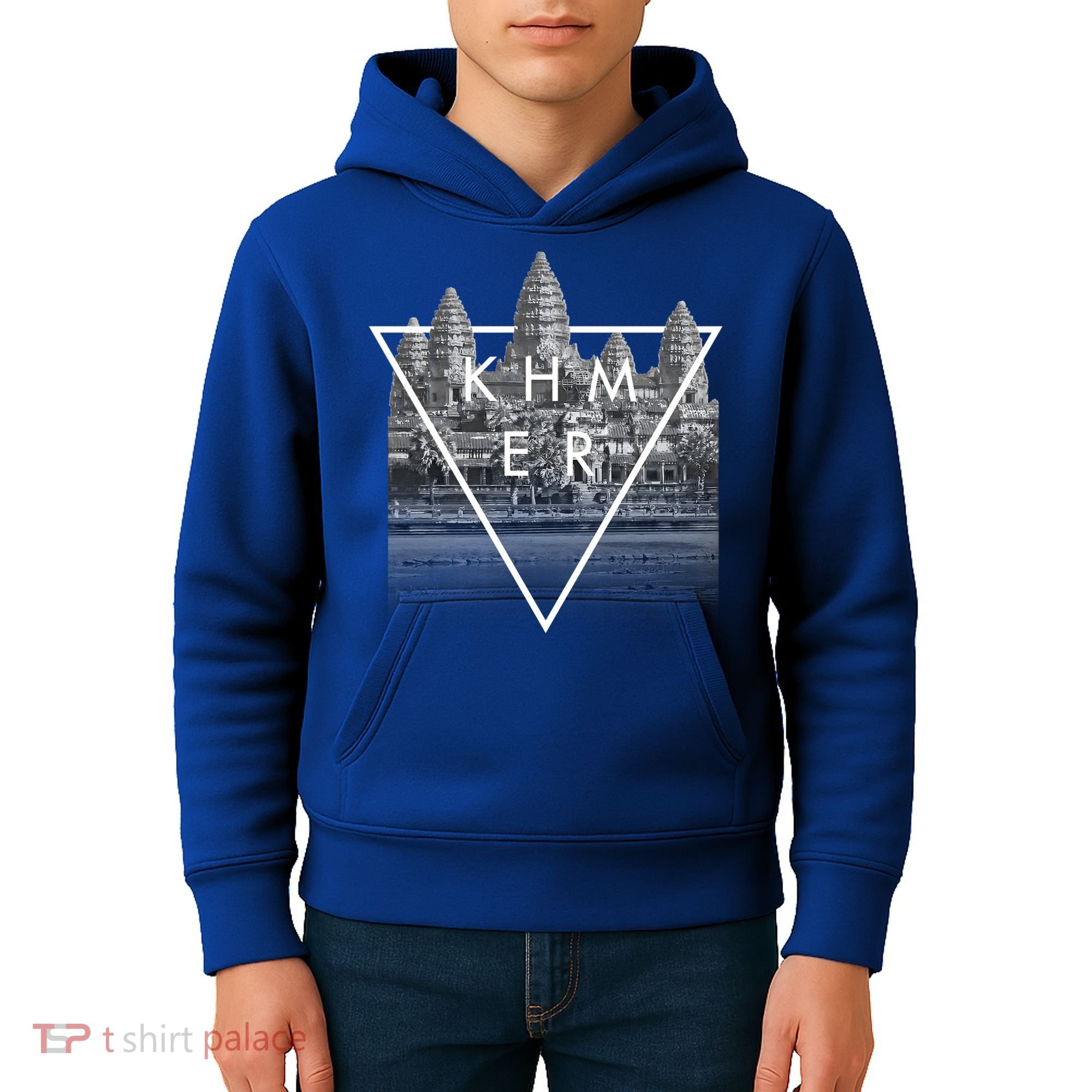 Khmer Cambodian Aesthetic Angkor Wat Gift Kids Hoodie