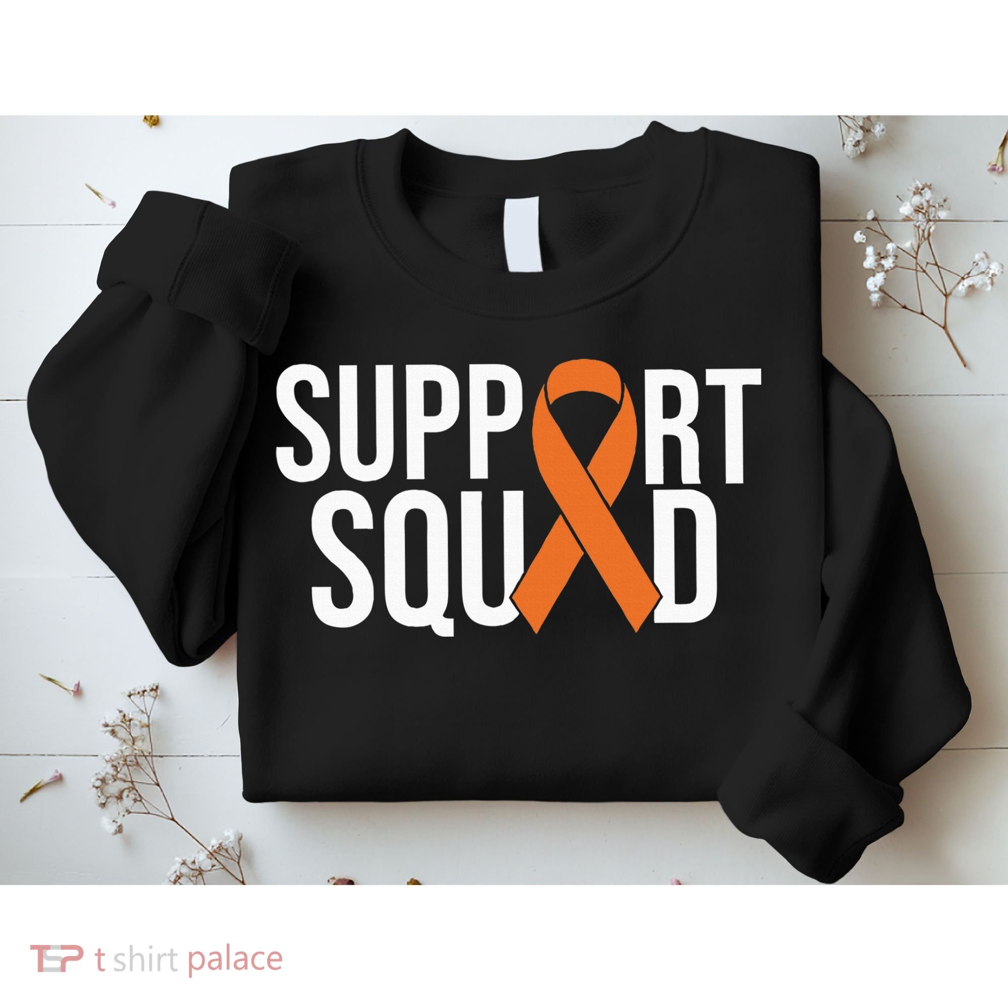 Kidney Cancer Awareness Orange Ribbon Sweatshirt