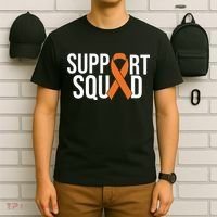 Kidney Cancer Awareness Orange Ribbon T-Shirt thumb 6